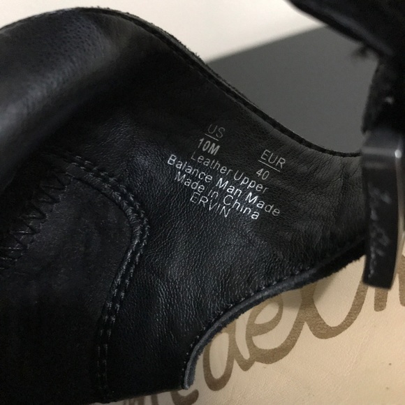 Sam Edelman Ervin Black Suede Open Toe Heeled Shoes - Picture 13 of 15